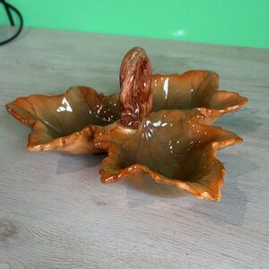 Leaf-Shaped Ceramic Dish